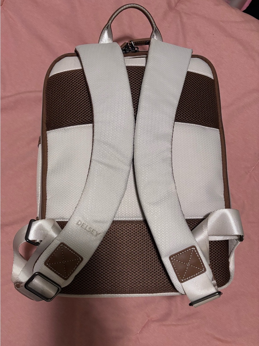 DELSEY Paris Chatelet Air 2.0 Laptop Backpack – Angora (White/ Cream) - Picture 10 of 16